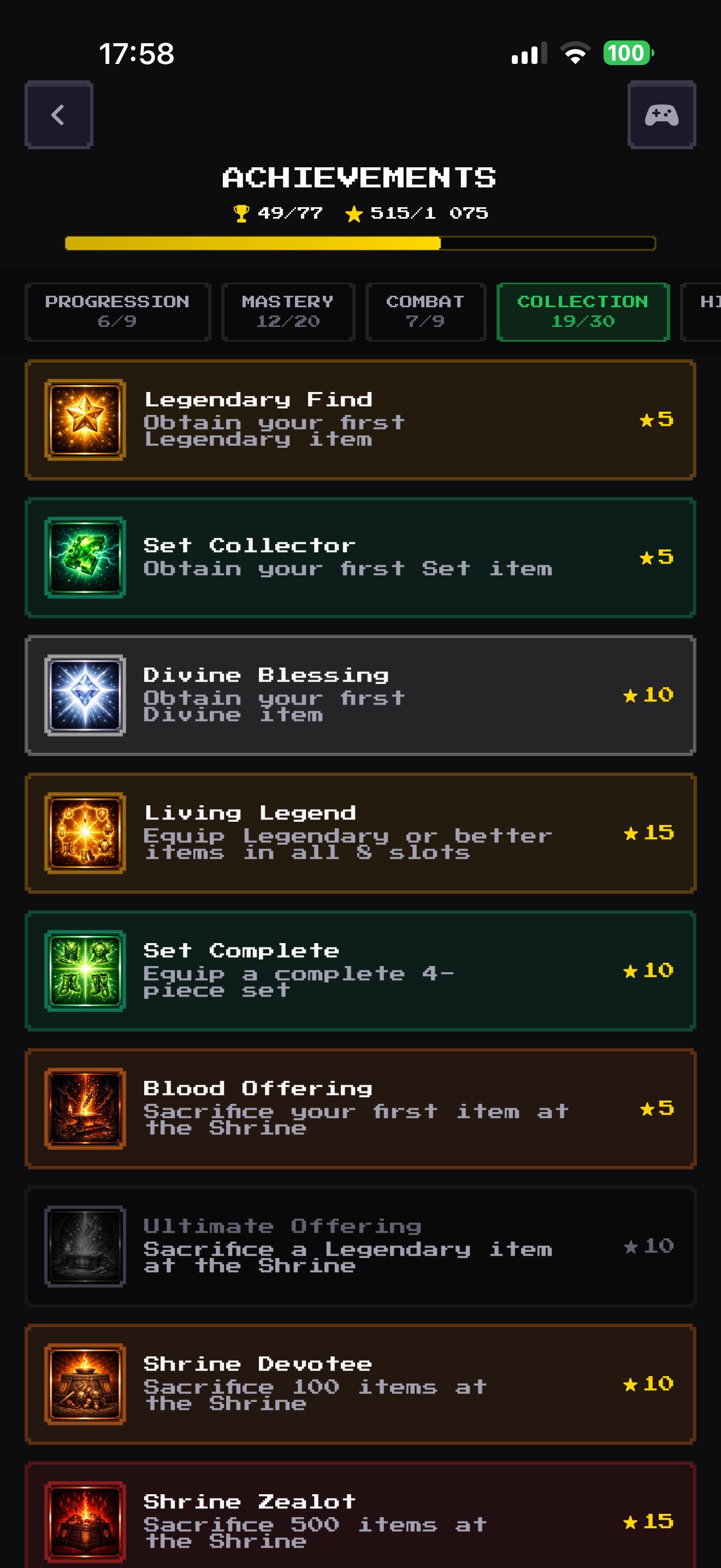 Achievements
